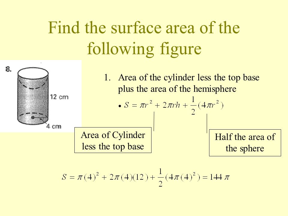 Fill in the chart 20  400  Radius of Sphere Circumference of Great Circle Surface area of sphere Volume of Sphere 10 mm 36  2304  500  /  7776    5 10  100 