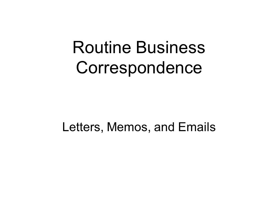 memos business