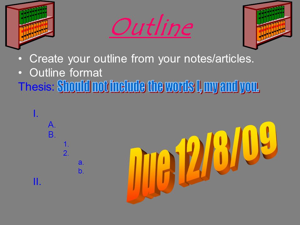 outline create your outline from your notes articles outline format ab format