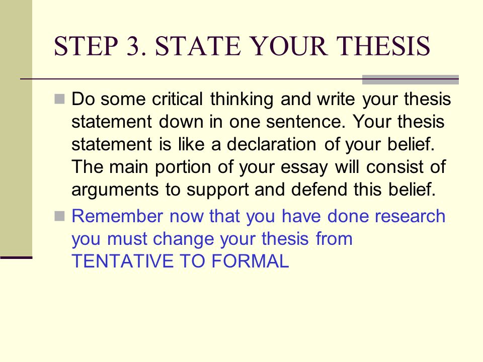 I Need Help Writing A Thesis Statement
