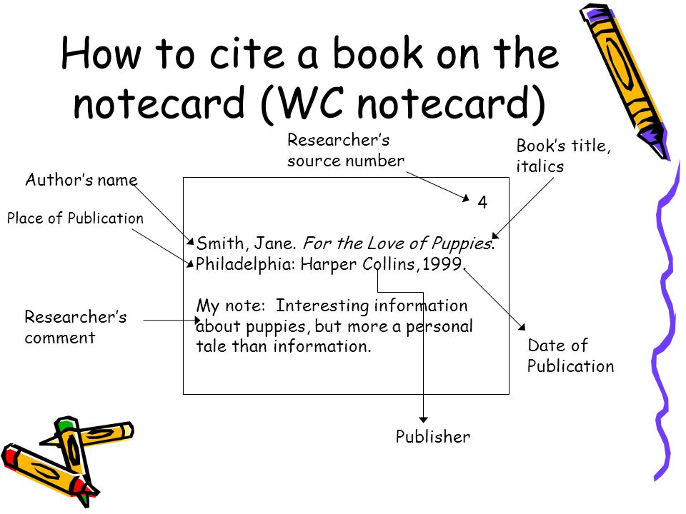 Notecard For Research Paper