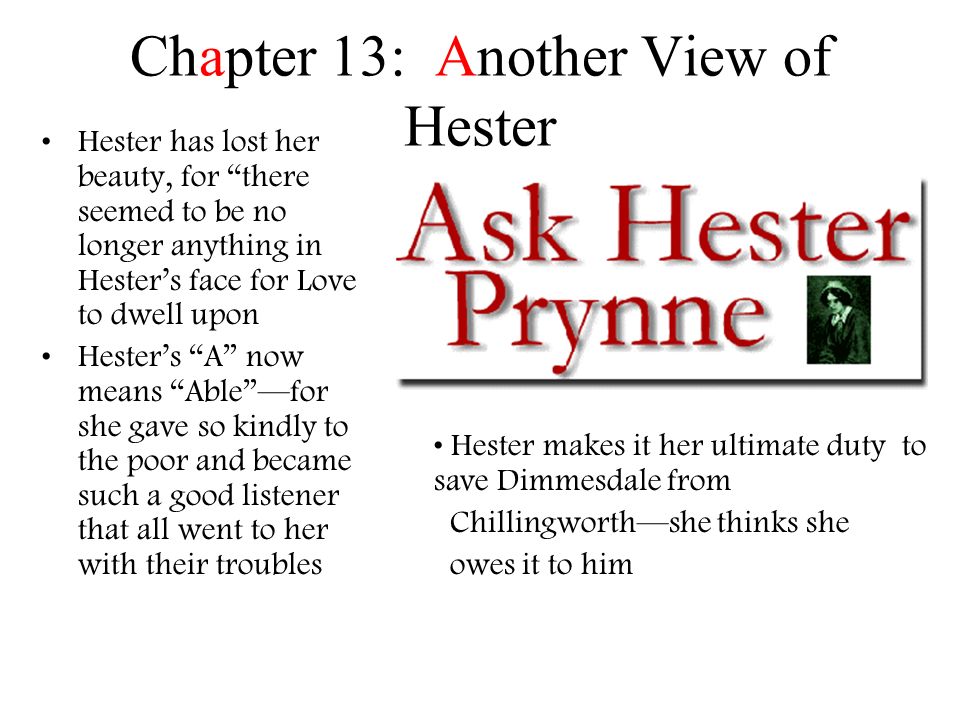 a comparison of hester in the scarlet letter and abigail in the crucible Literature: nathaniel haw term papers (paper 8216) on scarlet letter and crucible comparison: when the topic of a puritanical society is brought up, most people think of a rigorous, conservative, highly devout society. a comparison of hester in the scarlet letter and abigail in the crucible Literature: nathaniel haw term papers (paper 8216) on scarlet letter and crucible comparison: when the topic of a puritanical society is brought up, most people think of a rigorous, conservative, highly devout society.