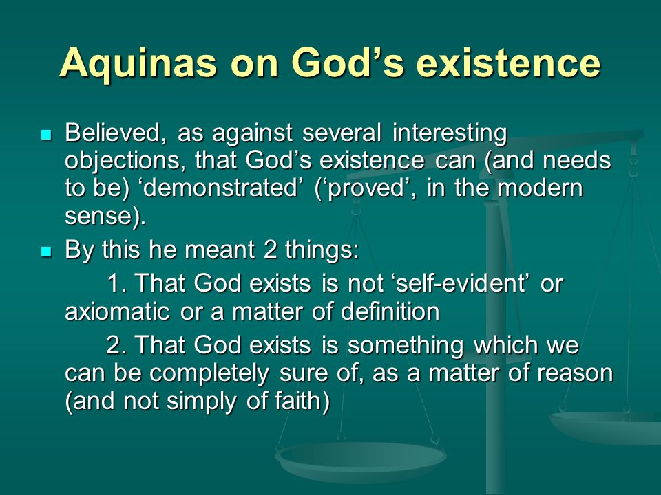 Thomas Aquinas Essay