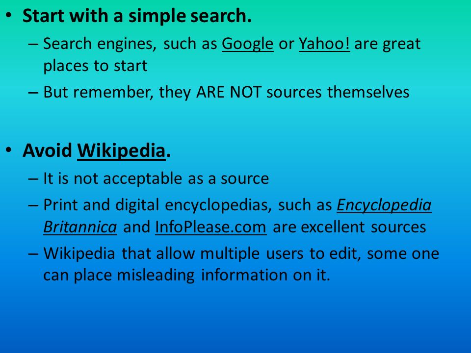Credible Websites For Research Papers