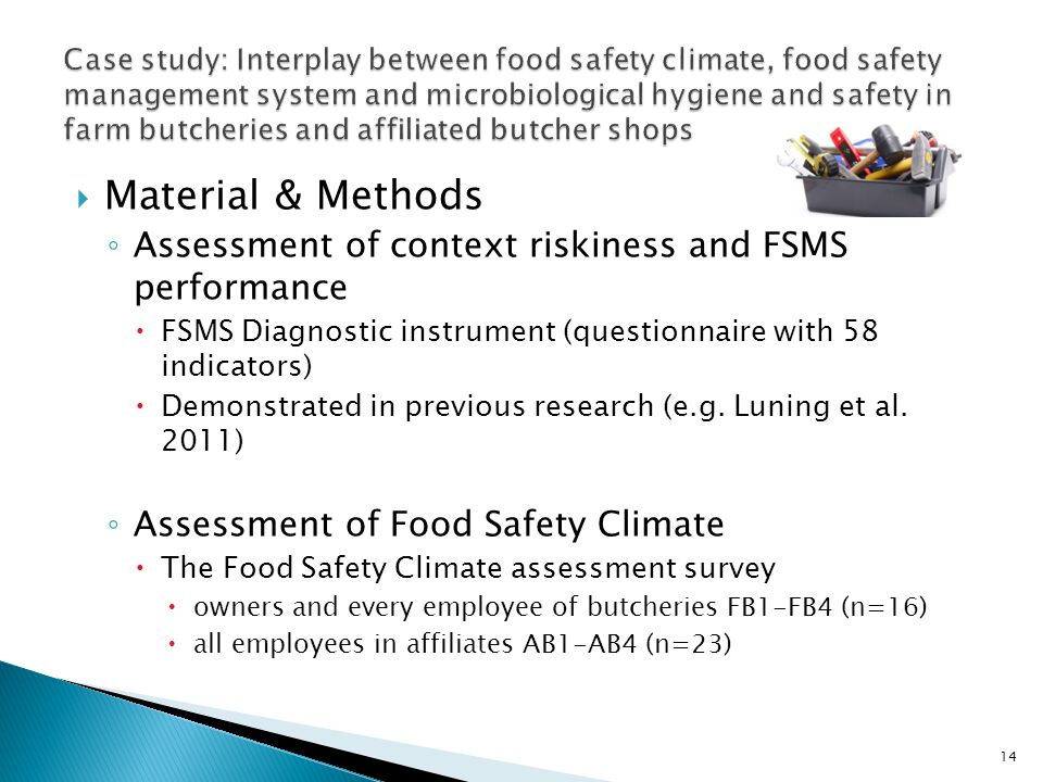 food hygiene questionnaire