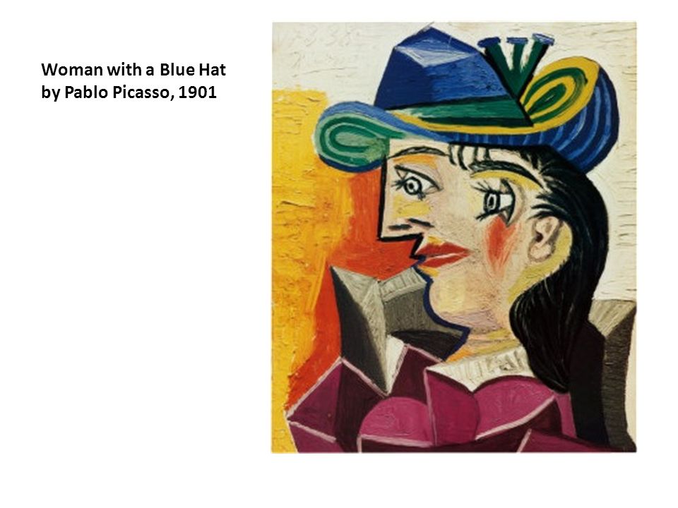 Woman with a Blue Hat by Pablo Picasso, 1901