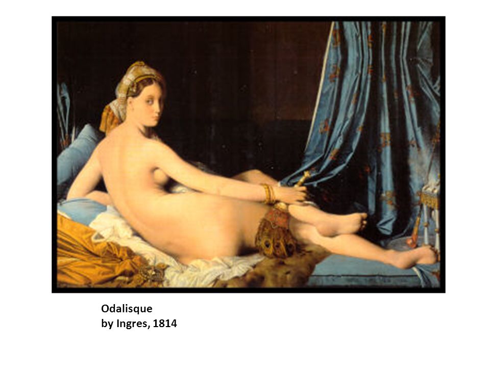 Odalisque by Ingres, 1814
