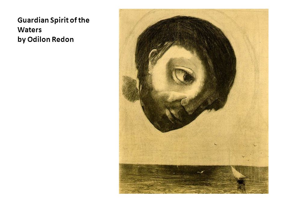 Guardian Spirit of the Waters by Odilon Redon