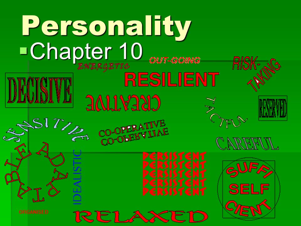 1 personality chapter 10 question 14 describe yourself in three words to describe your personality