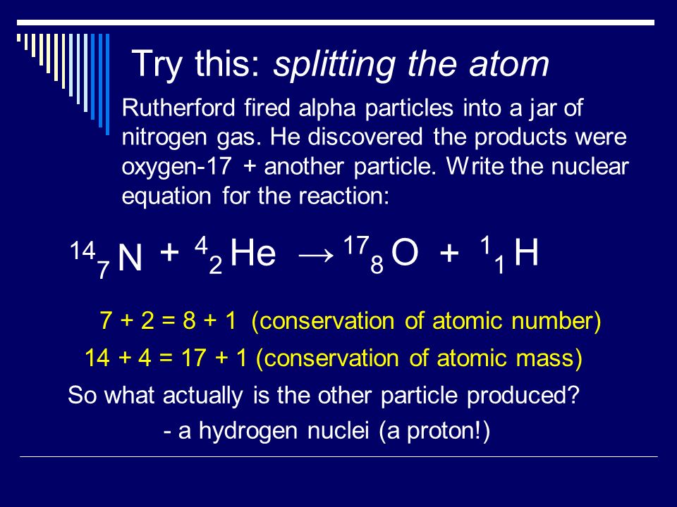 Do Now Write Nuclear Equations For These Reactions 1 4 14