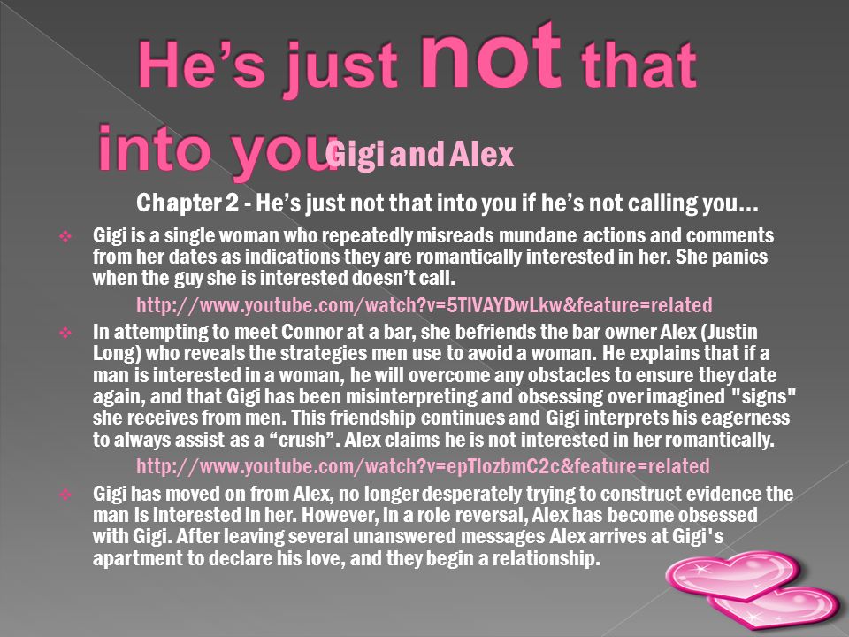 Hes Just Not That Into You Chapters Hes Just Not That Into You Chapters
