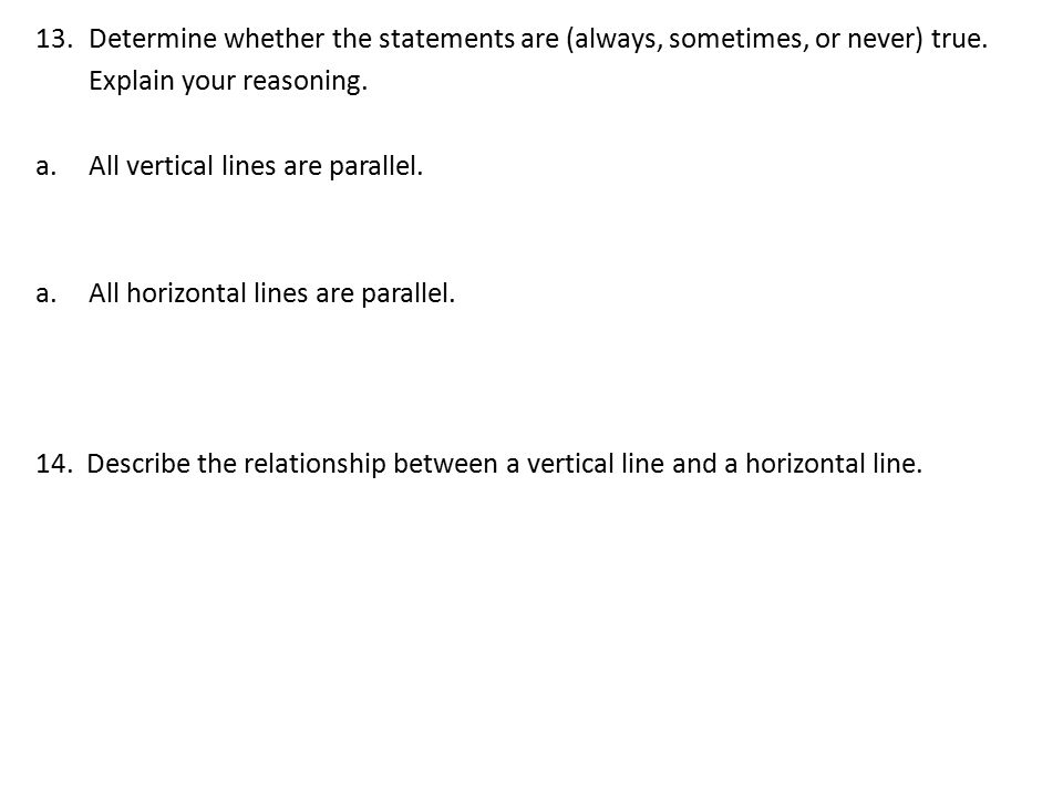 Objective Identify And Write Equations Of Horizontal Vertical 7 13