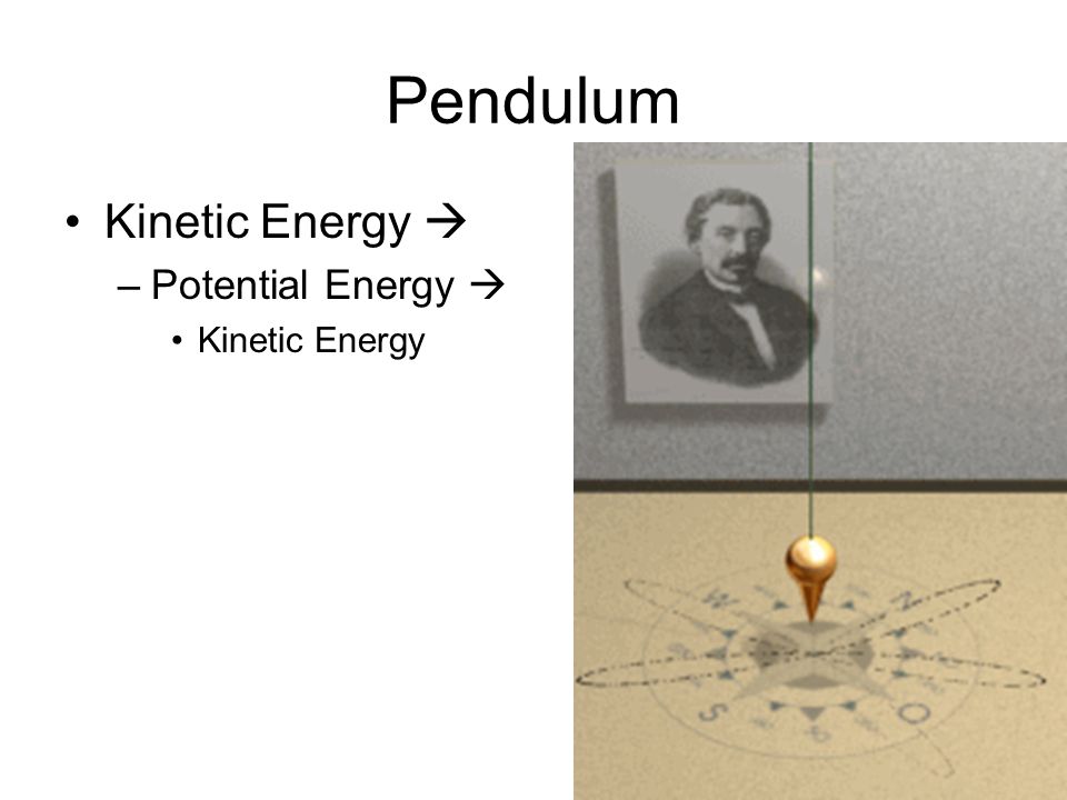 Pendulum Kinetic Energy  –Potential Energy  Kinetic Energy