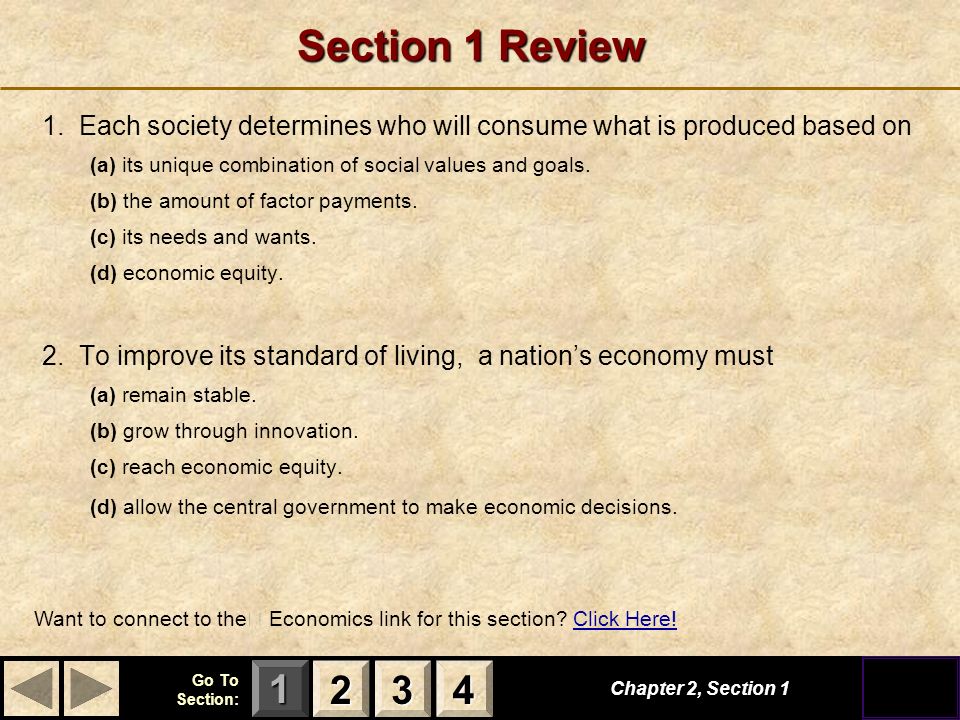 123 Go To Section: 4 Section 1 Review 1.