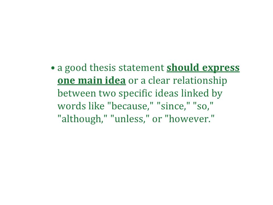 criteria for a good thesis statement A good thesis statement is a single sentence contained in the introduction of a paper that provides the reader with some idea of what. criteria for a good thesis statement A good thesis statement is a single sentence contained in the introduction of a paper that provides the reader with some idea of what.