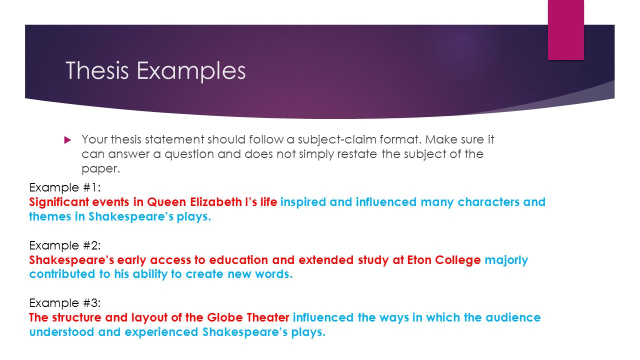 Personal Essay Thesis Statement Examples