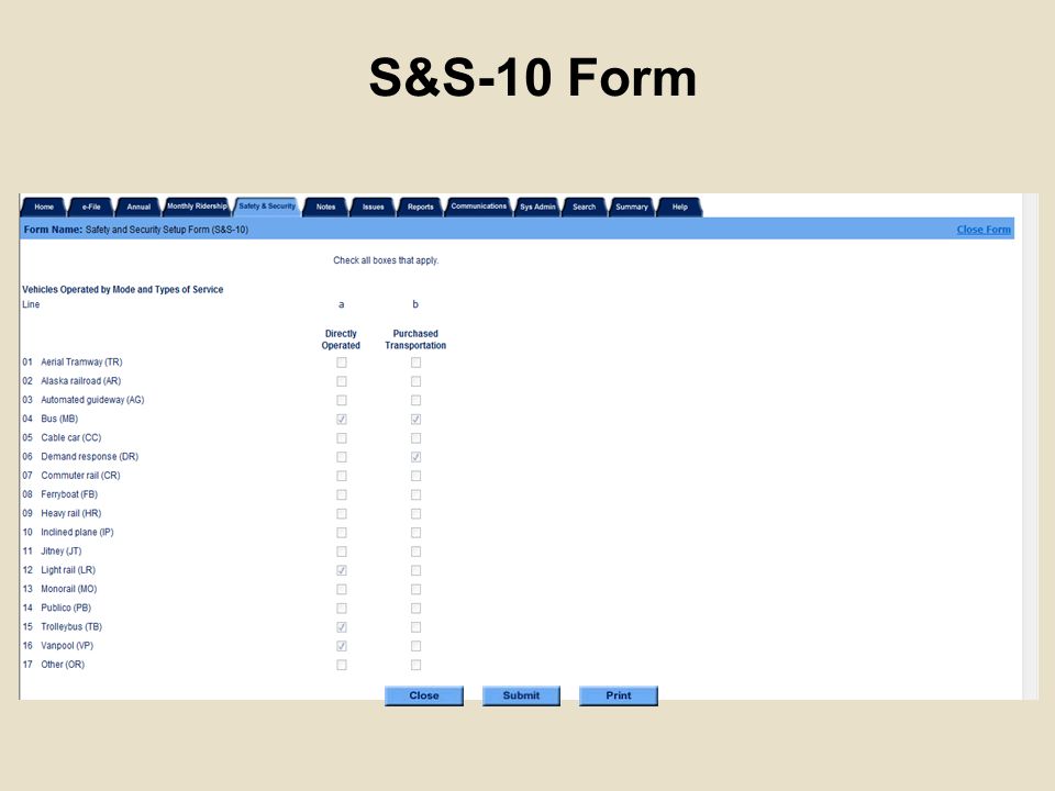 national transit database safety and security basic setup minor car form lr