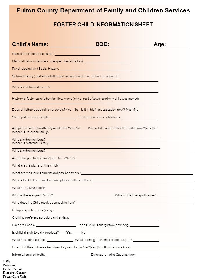 child information