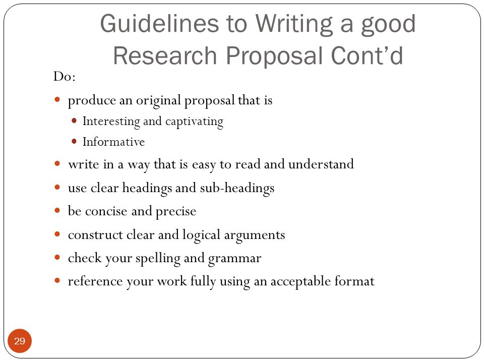 How To Write A Good Proposal Essay