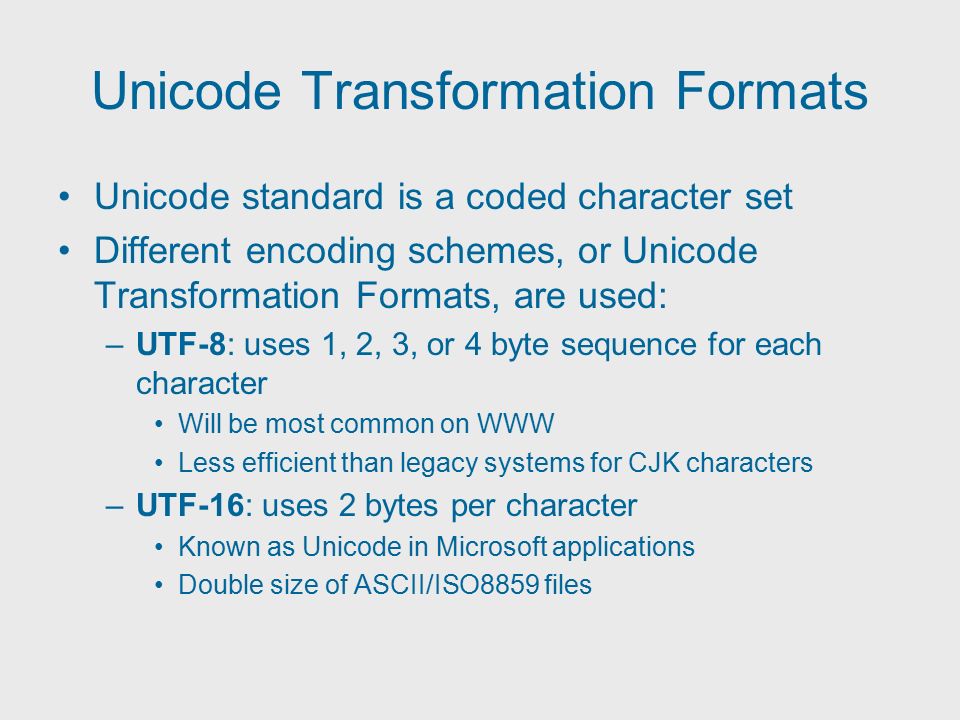 character encoding f onts overview why do character encoding and unicode transformation format