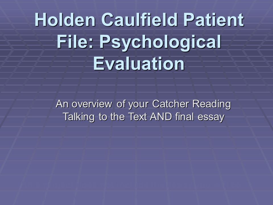 holden caulfield s ideas about society holden caulfield s ideas about society