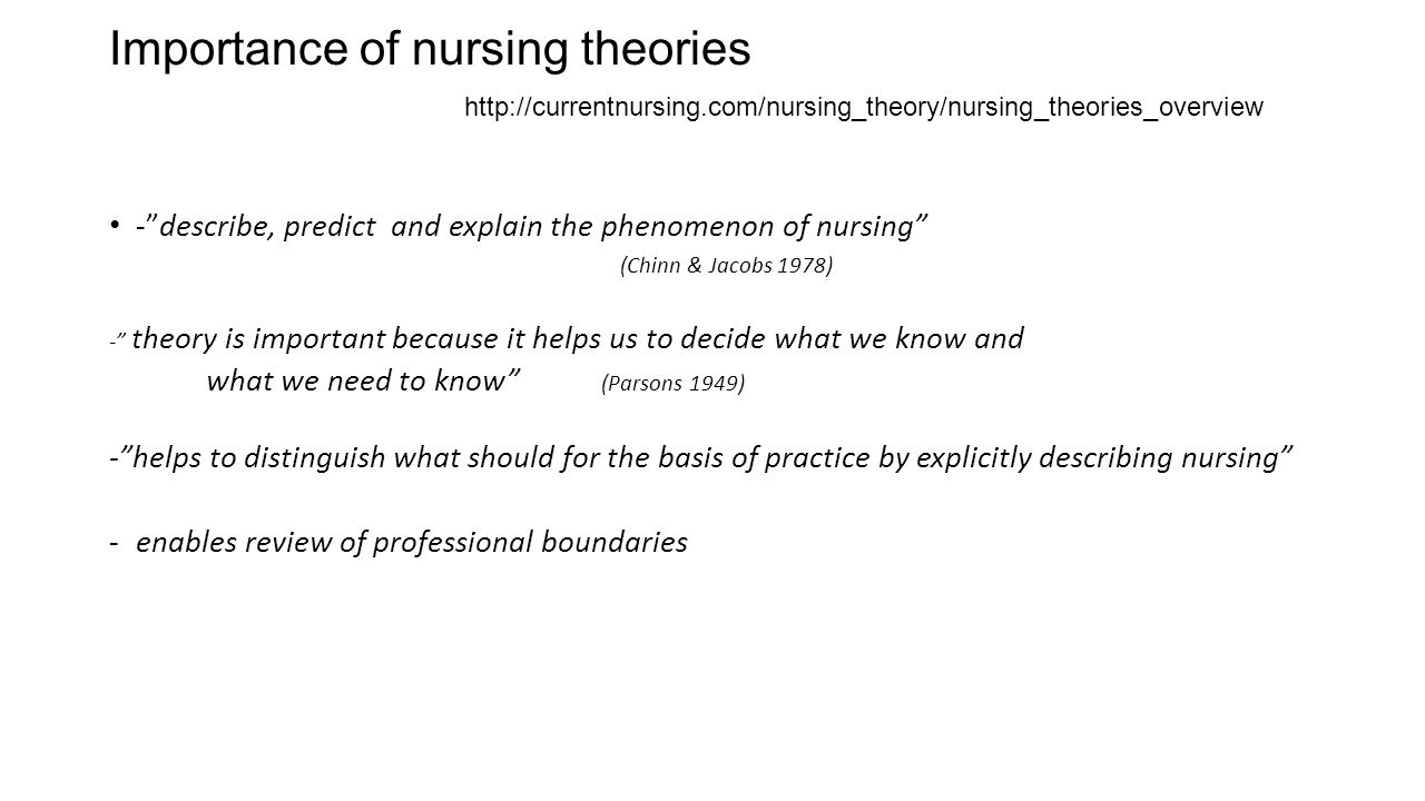 nursing theories
