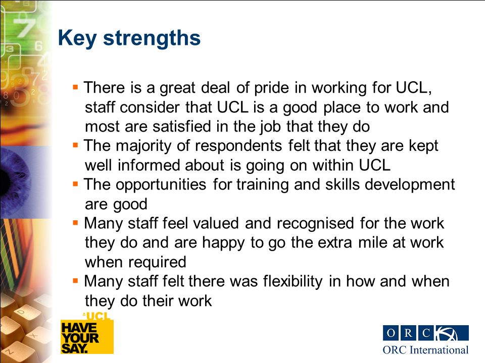 key strengths of an employee