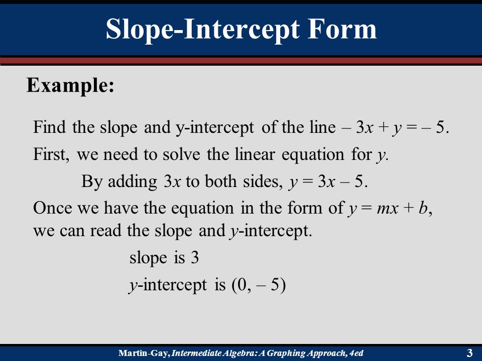 2 5 Equations Of Lines Martin Intermediate Algebra A Martin Intermediate Algebra A Graphing Approach 4ed 33 Find The Slope