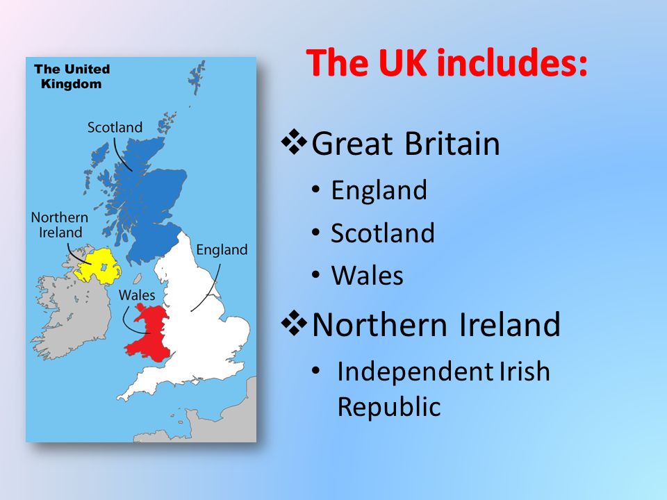  Great Britain England Scotland Wales  Northern Ireland Independent Irish Republic
