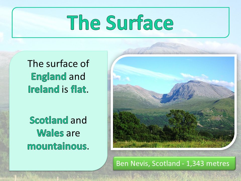 Ben Nevis, Scotland - 1,343 metres