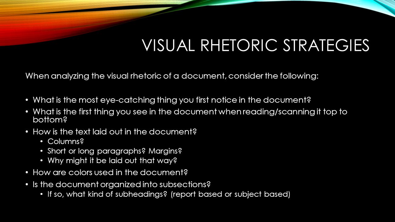 How to write an essay analyzing rhetorical strategies