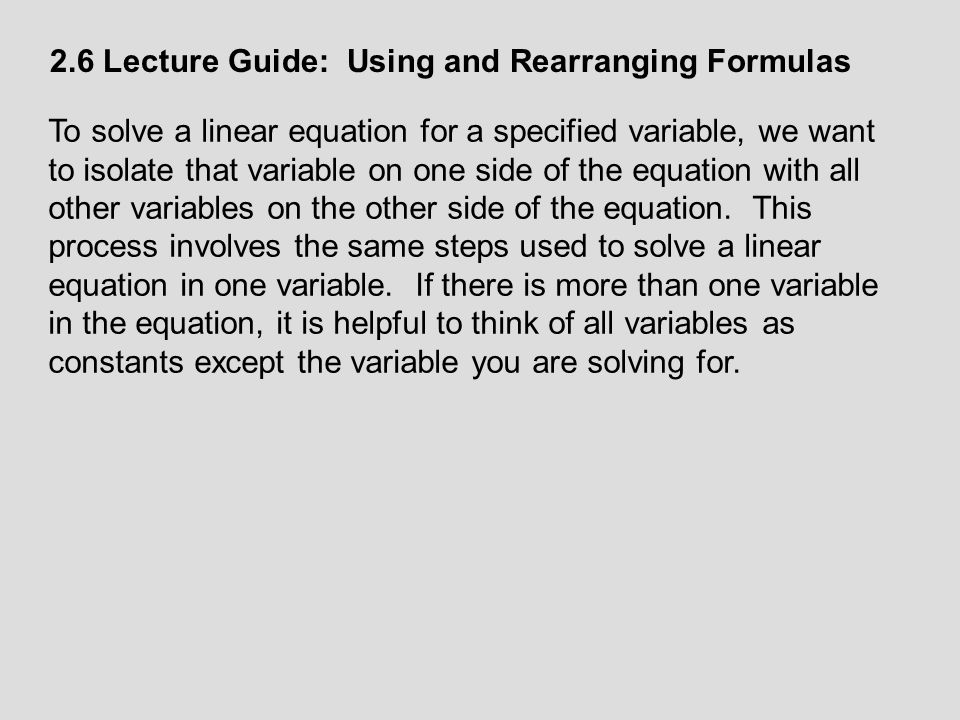 Solving Equations For A Specific Variable Talkchannels Solving Equations For A Specified Variable Worksheets Worksheet