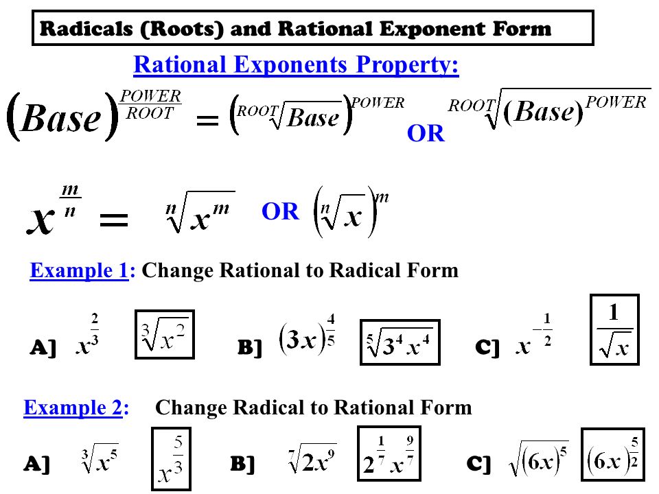 simplifying radicals index radical radicand steps for simplifying radical and exponential form