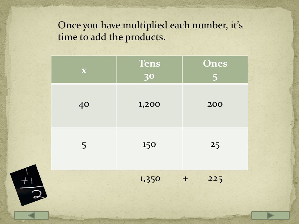 Students can then make an easier calculation.