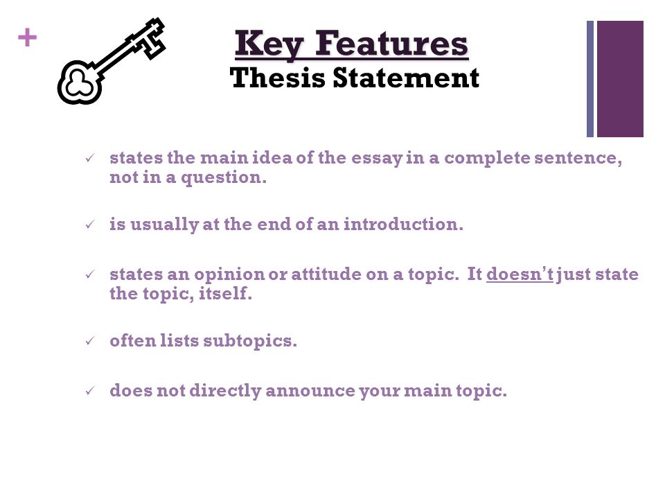 Thesis Statement And Introduction