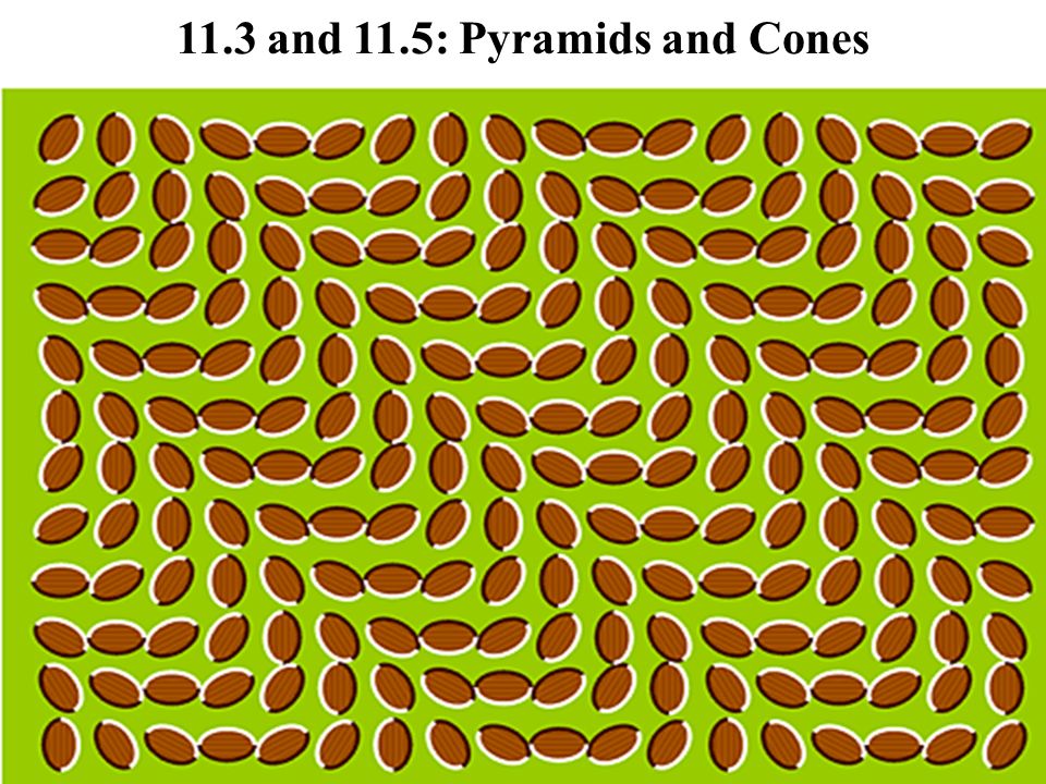 11.3 and 11.5: Pyramids and Cones