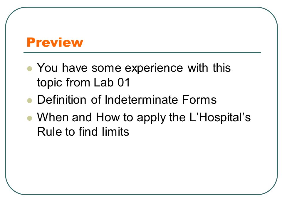 mat 1235 calculus ii section 6 8 indeterminate forms and lhospital indeterminate form definition