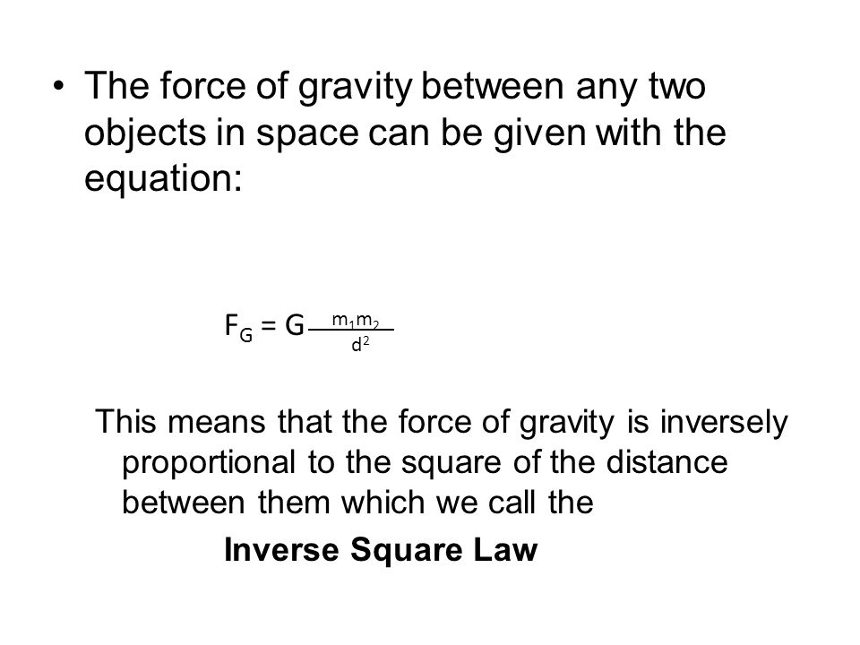 Equation For Force Of Gravity Talkchannels Gravitational Interactions Chapter 13 The Force Of Gravity