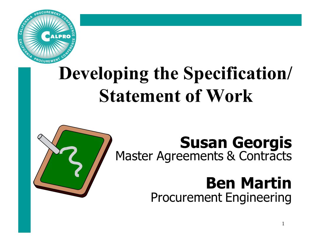 contract statement of work