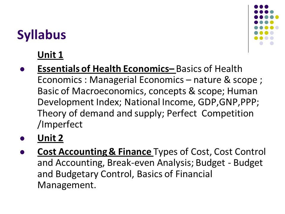 break even analysis in healthcare