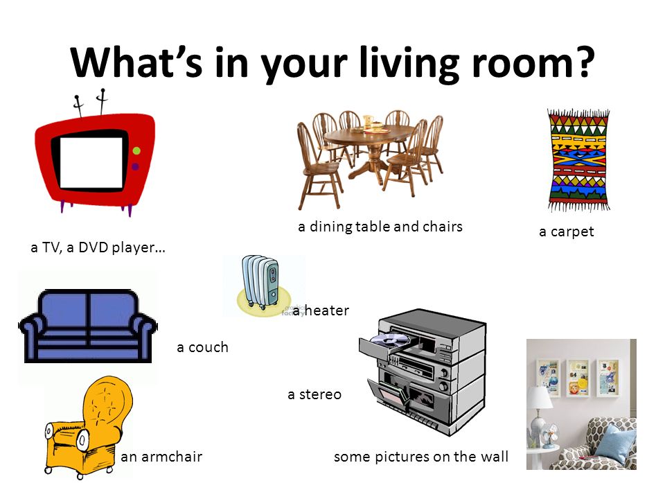 What’s in your living room.