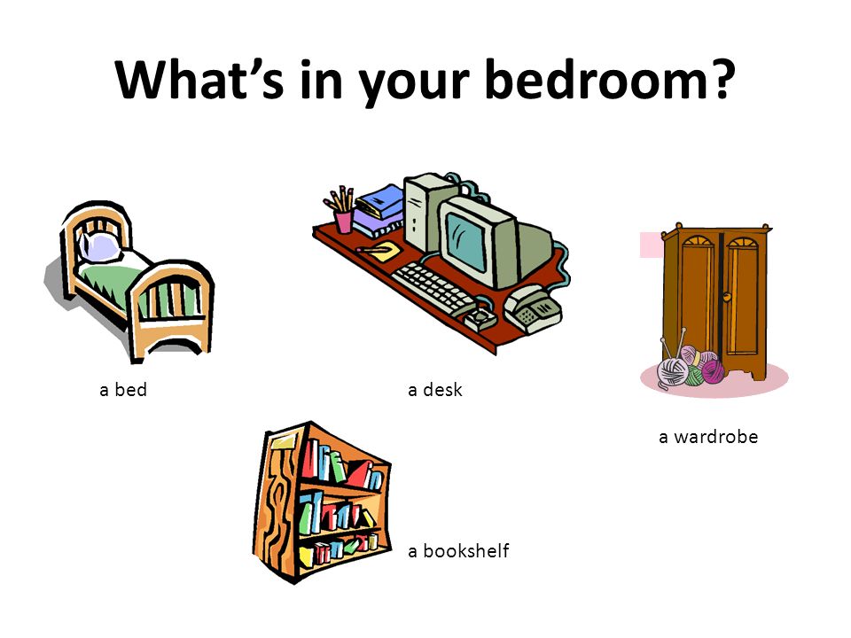 What’s in your bedroom a deska bed a wardrobe a bookshelf