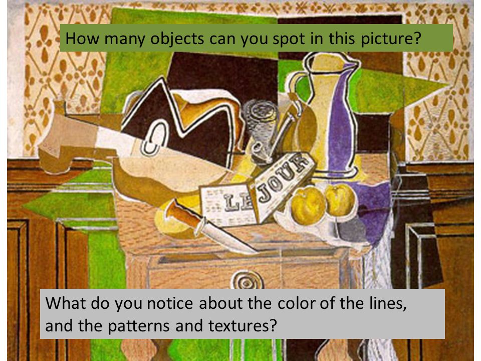 How many objects can you spot in this picture.