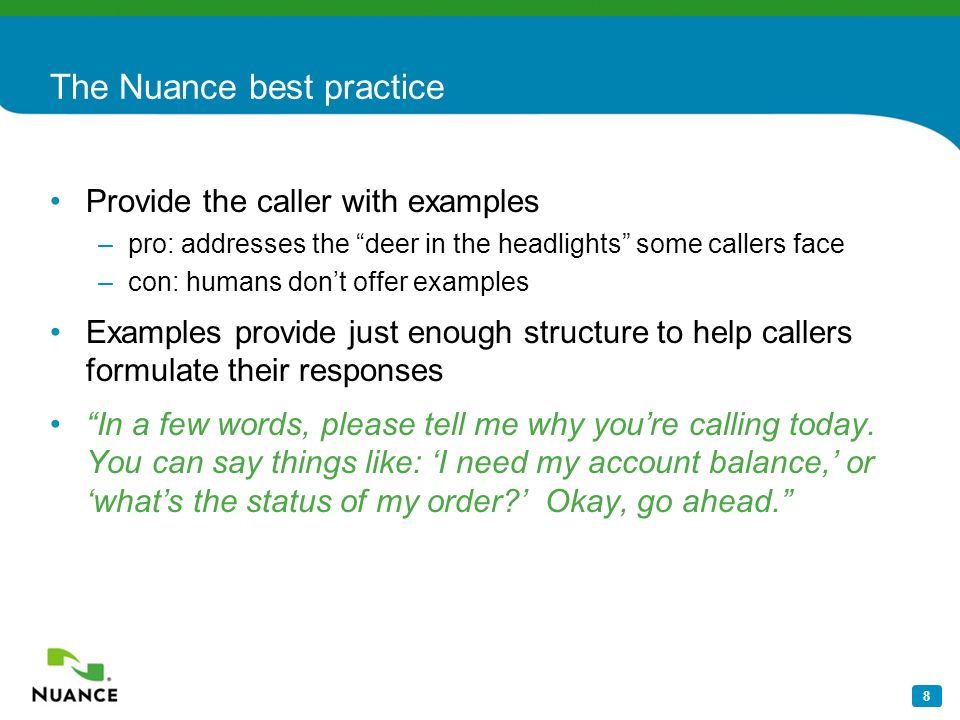 nuance example