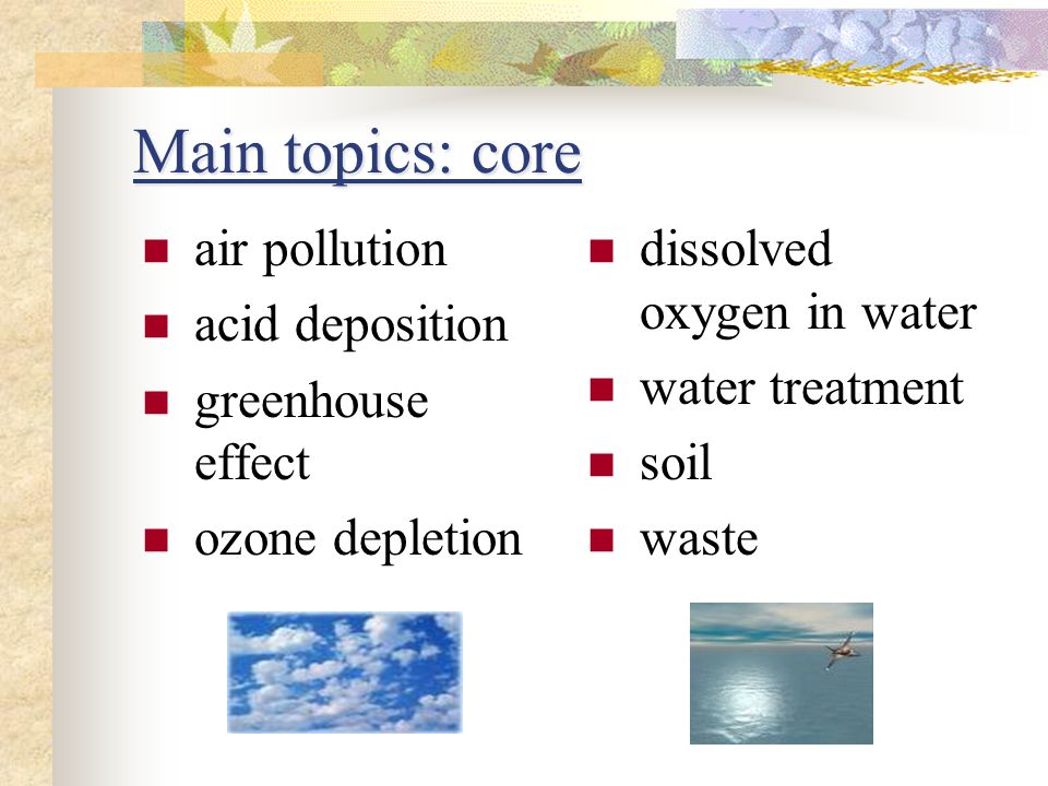 chemistry topics