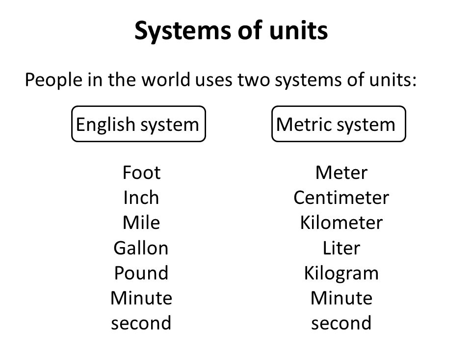 english system
