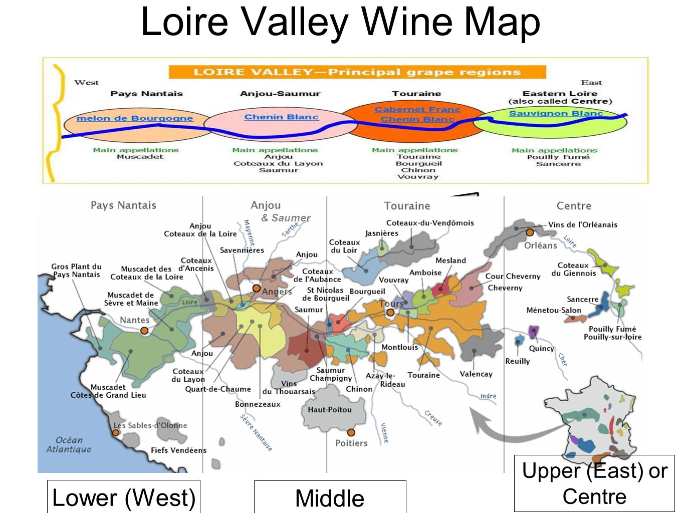 Loire Valley Wine Map Lower (west) Middle Saumer Upper (east) Or Centre. Wine Class May French Connection X – Loire Valley Clifton loire valley wine map lower (west) middle saumer upper (east) or centre. wine class may french connection x – loire valley clifton