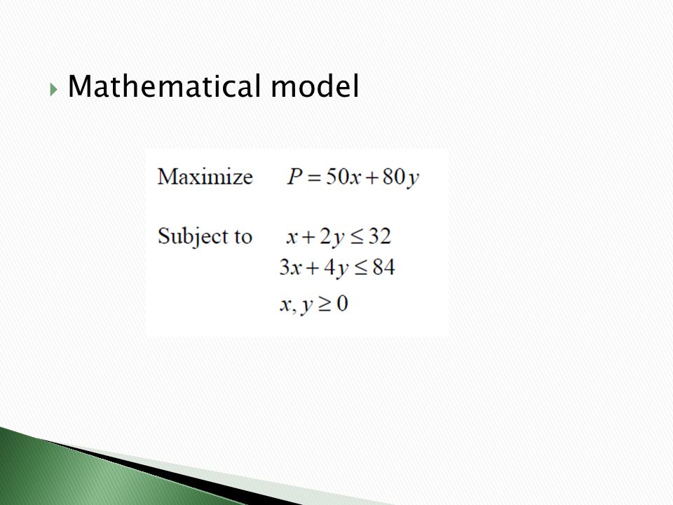  Mathematical model