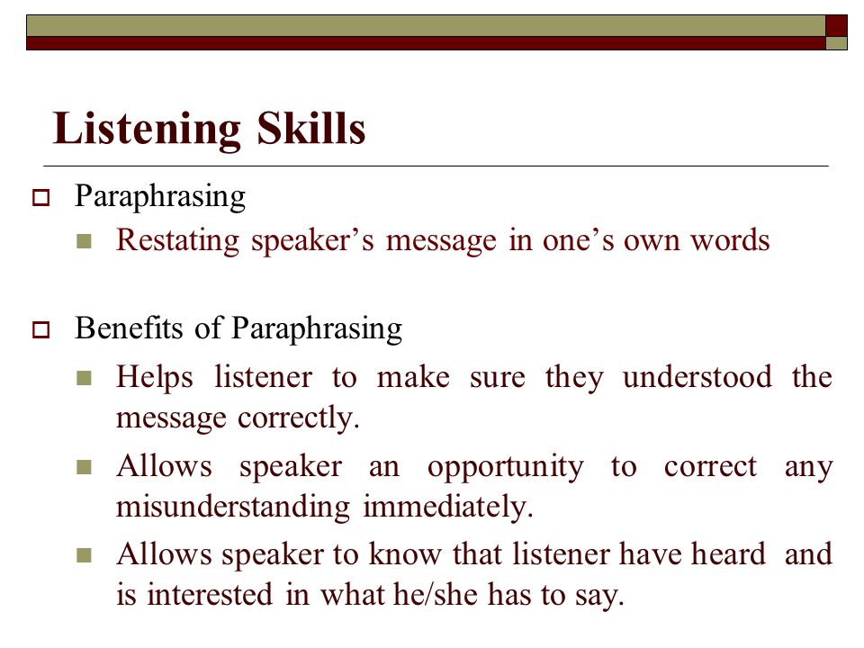 listening skill listening skill