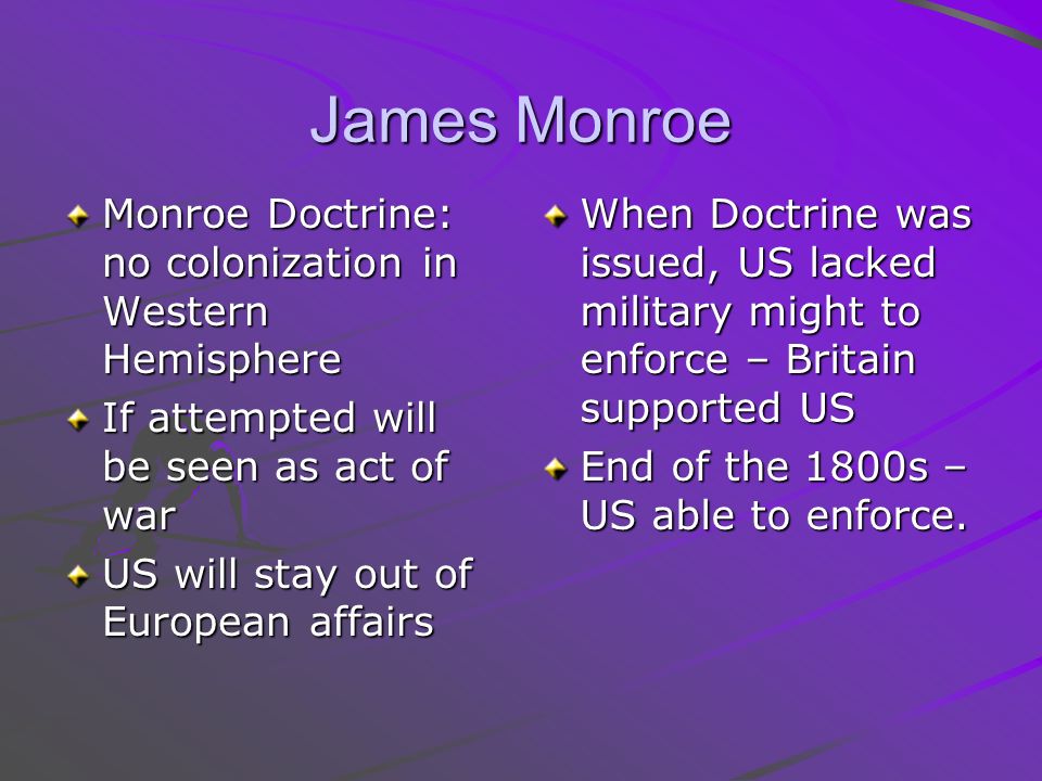 the monroe doctrine essay Free essay: the monroe doctrine was presented by president james monroe in his annual address to congress in 1823 essentially its author, john quincy. the monroe doctrine essay Free essay: the monroe doctrine was presented by president james monroe in his annual address to congress in 1823 essentially its author, john quincy.